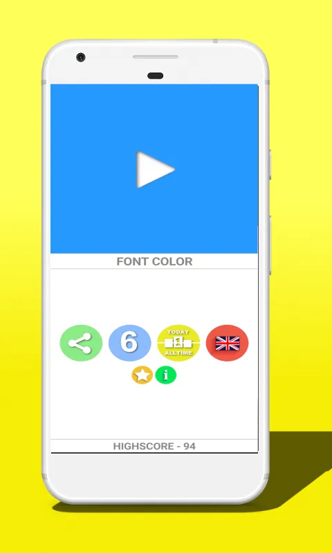 Word or Color (Stroop test) | Indus Appstore | Screenshot