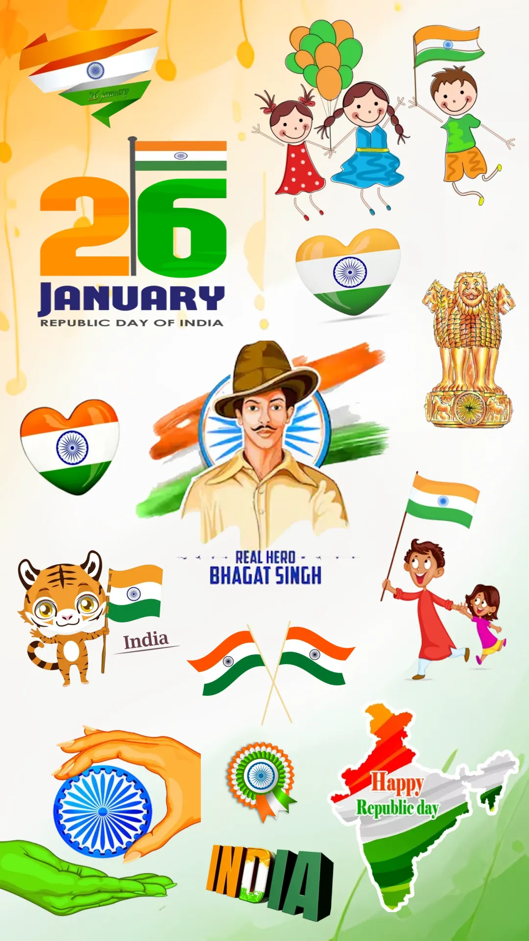 Republic day Stickers | Indus Appstore | Screenshot