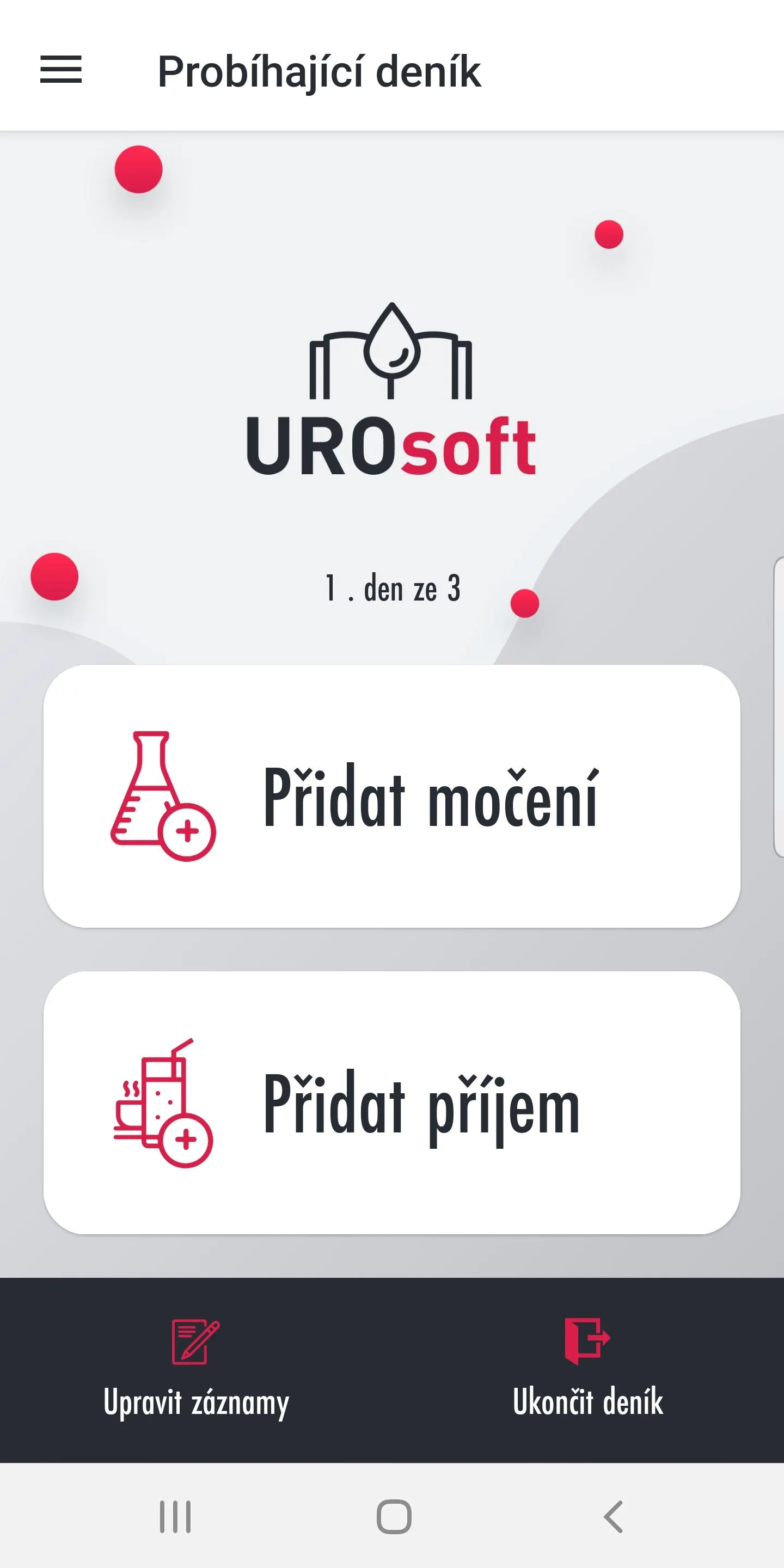 UROsoft – nejen mikční deník | Indus Appstore | Screenshot