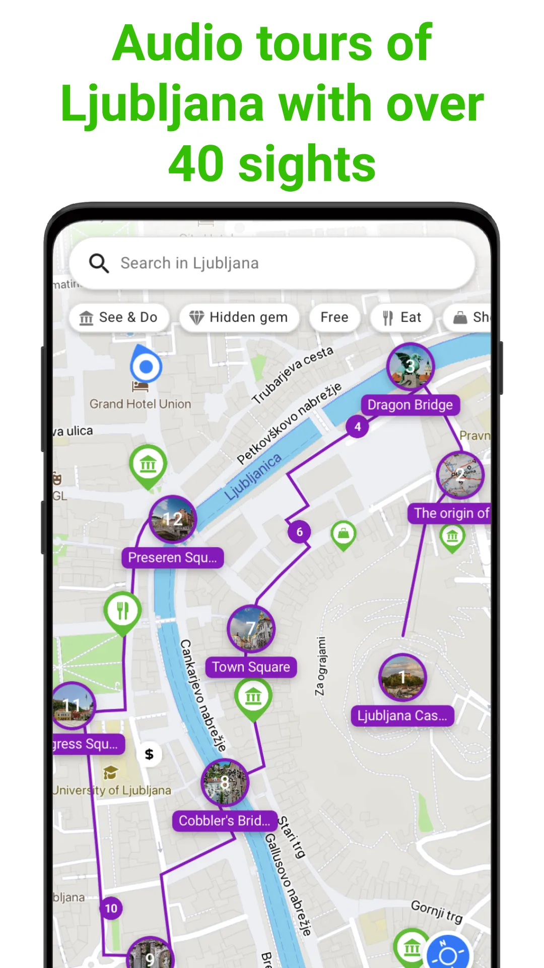 Ljubljana SmartGuide | Indus Appstore | Screenshot