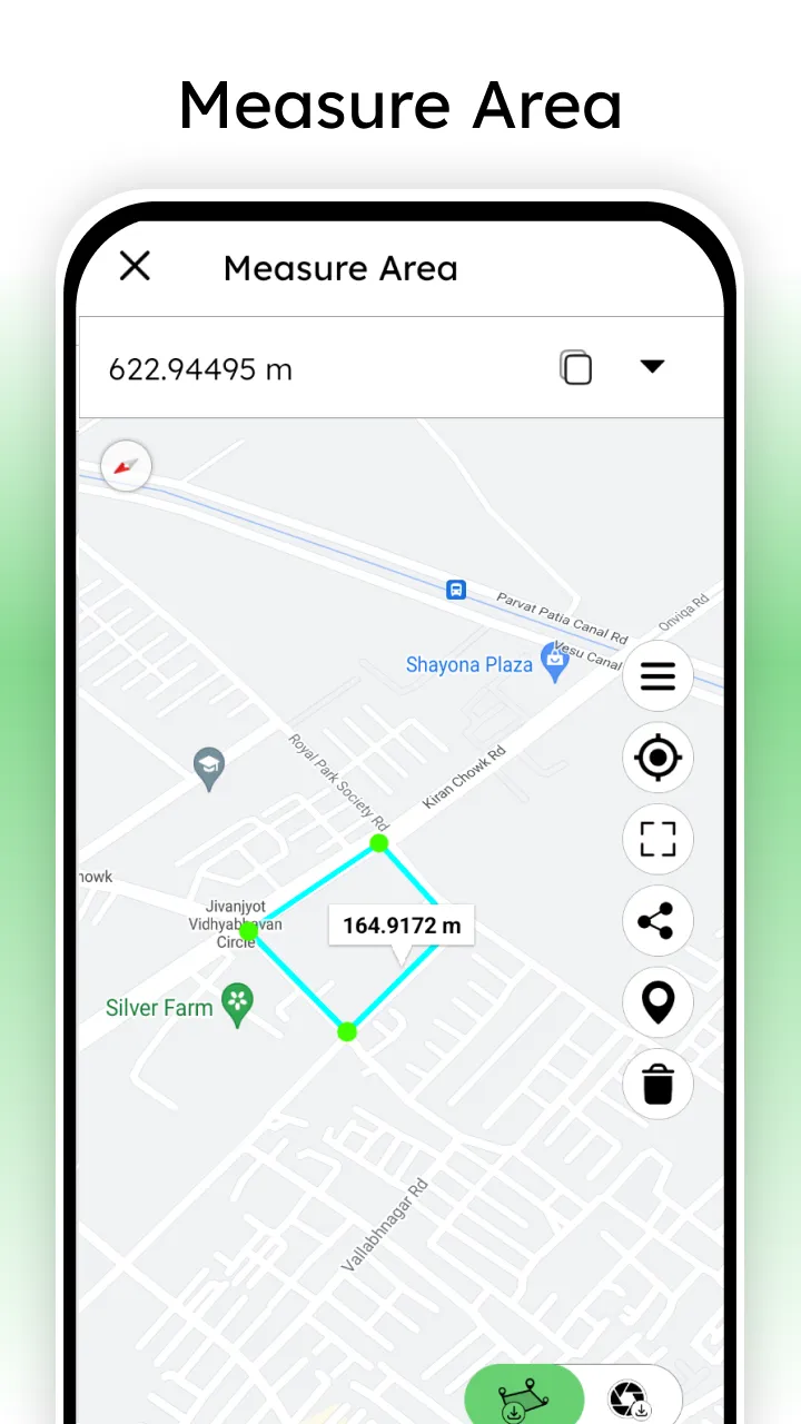 Distance Land Area Measure | Indus Appstore | Screenshot