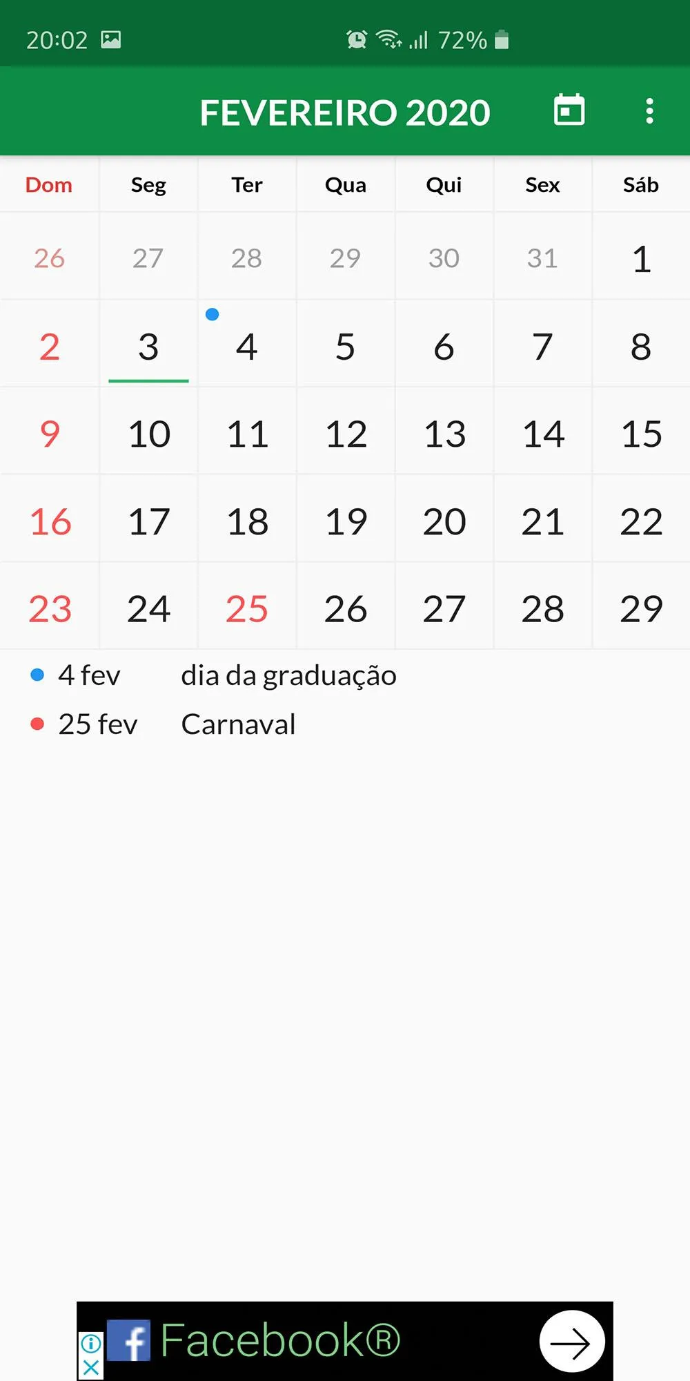 Brazil Calendar | Indus Appstore | Screenshot