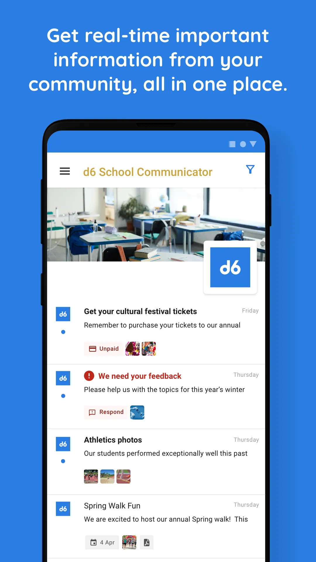 d6 School Communicator | Indus Appstore | Screenshot