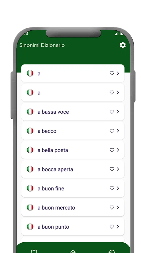 Italian Synonym dictionary | Indus Appstore | Screenshot