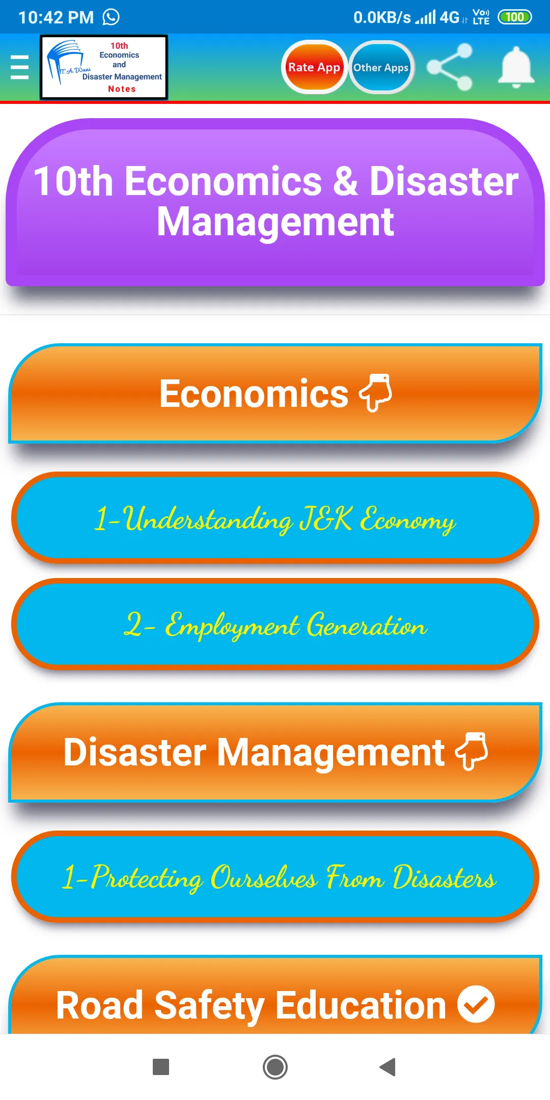 10th Economics & Disaster Mgmt | Indus Appstore | Screenshot