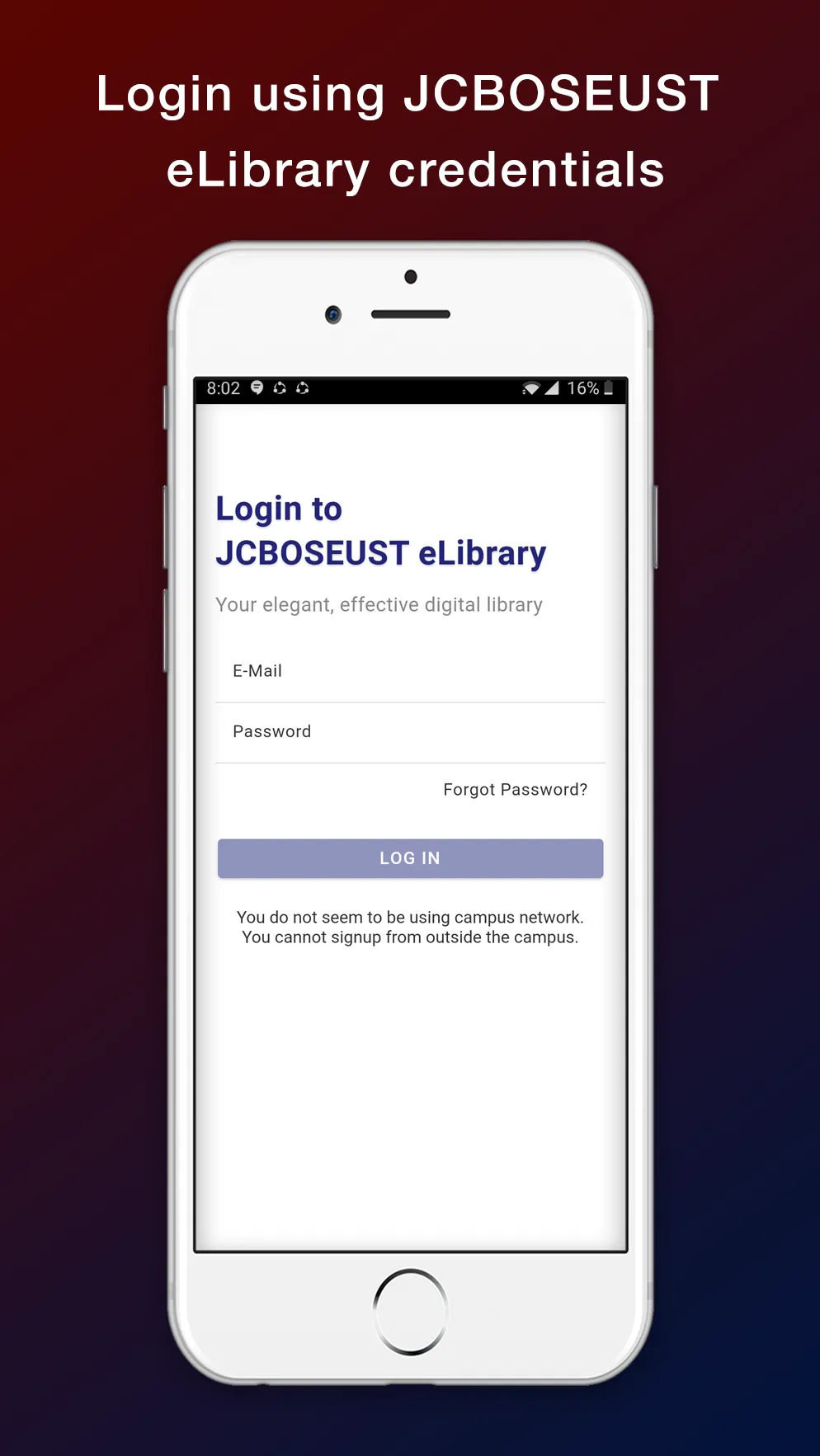 JCBOSEUST eLibrary | Indus Appstore | Screenshot