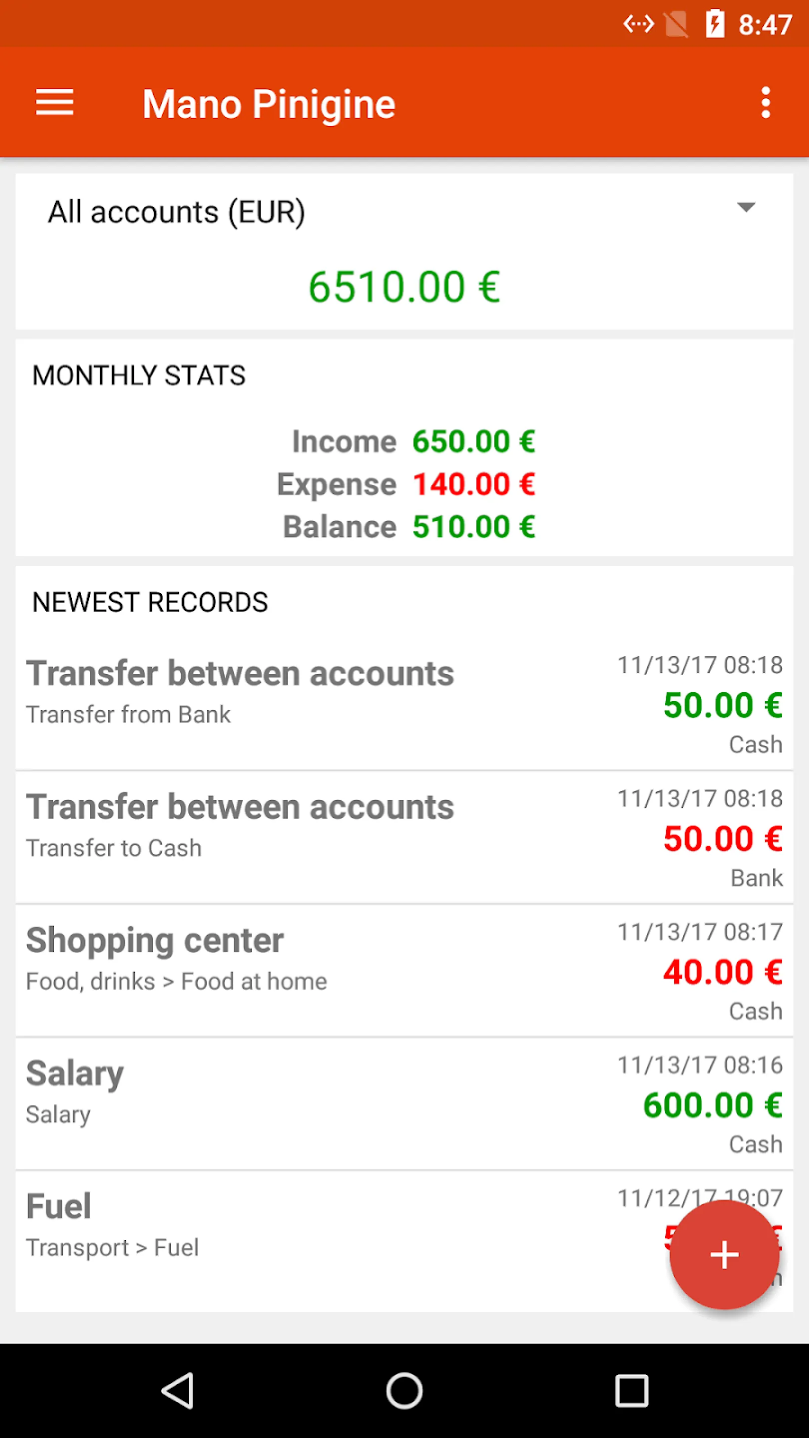 My Wallet: Expense Tracker | Indus Appstore | Screenshot