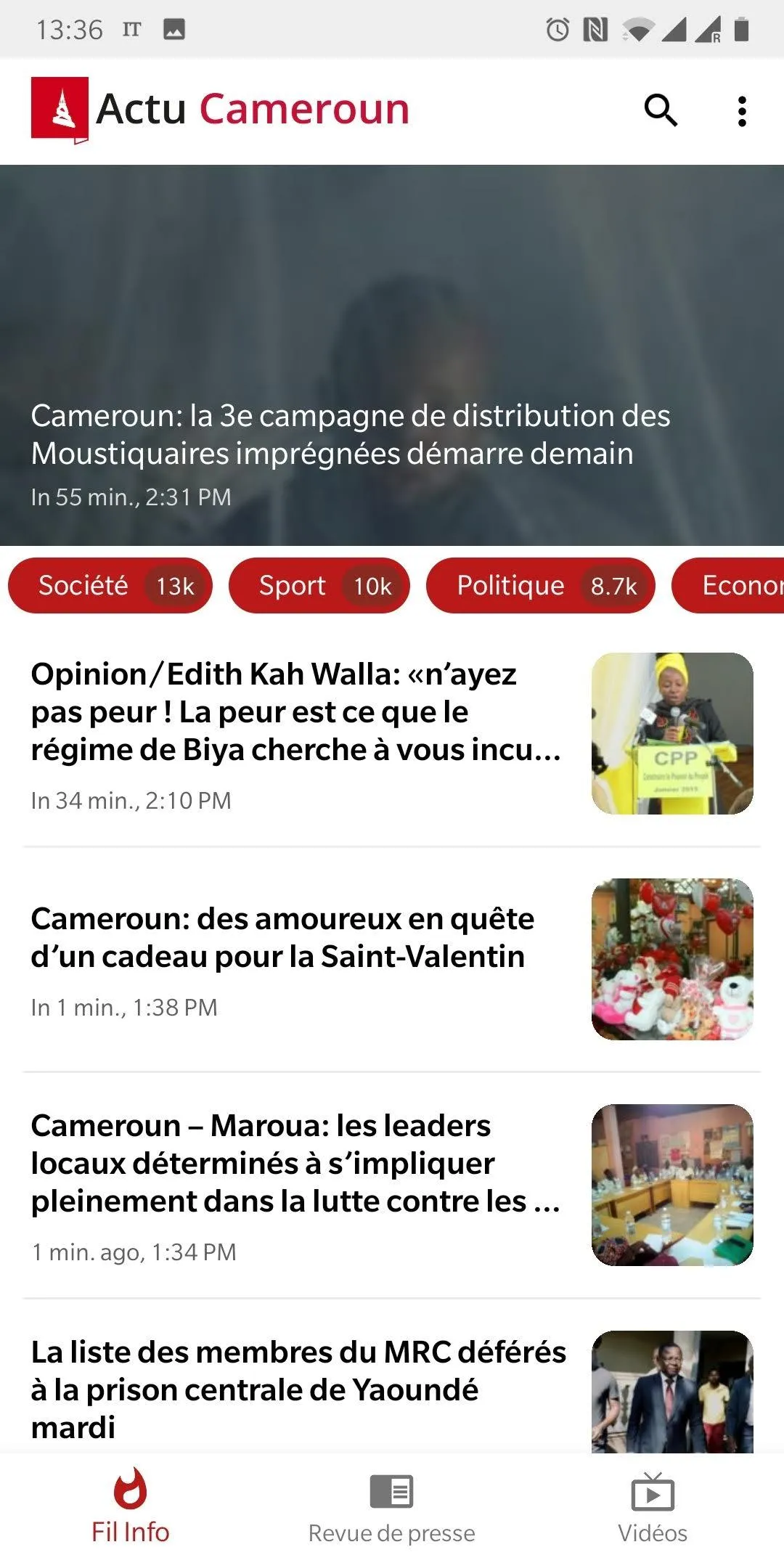 Actu Cameroun  – Latest News | Indus Appstore | Screenshot