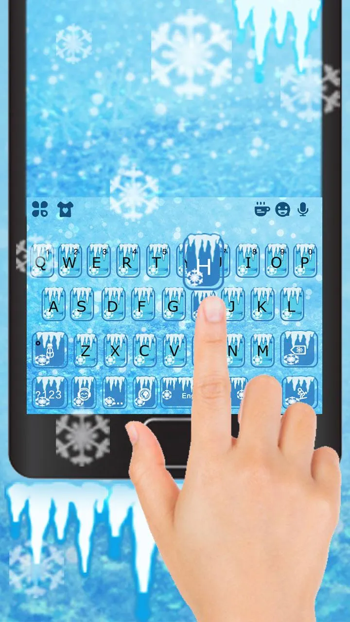 Cool Ice Keyboard Theme | Indus Appstore | Screenshot