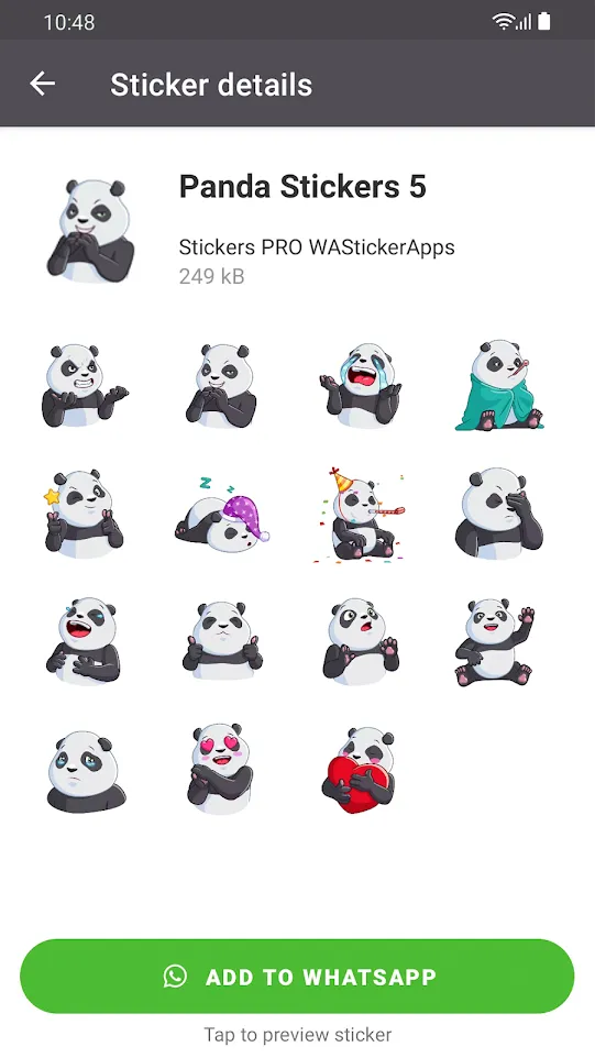 Funny Panda Stickers WASticker | Indus Appstore | Screenshot