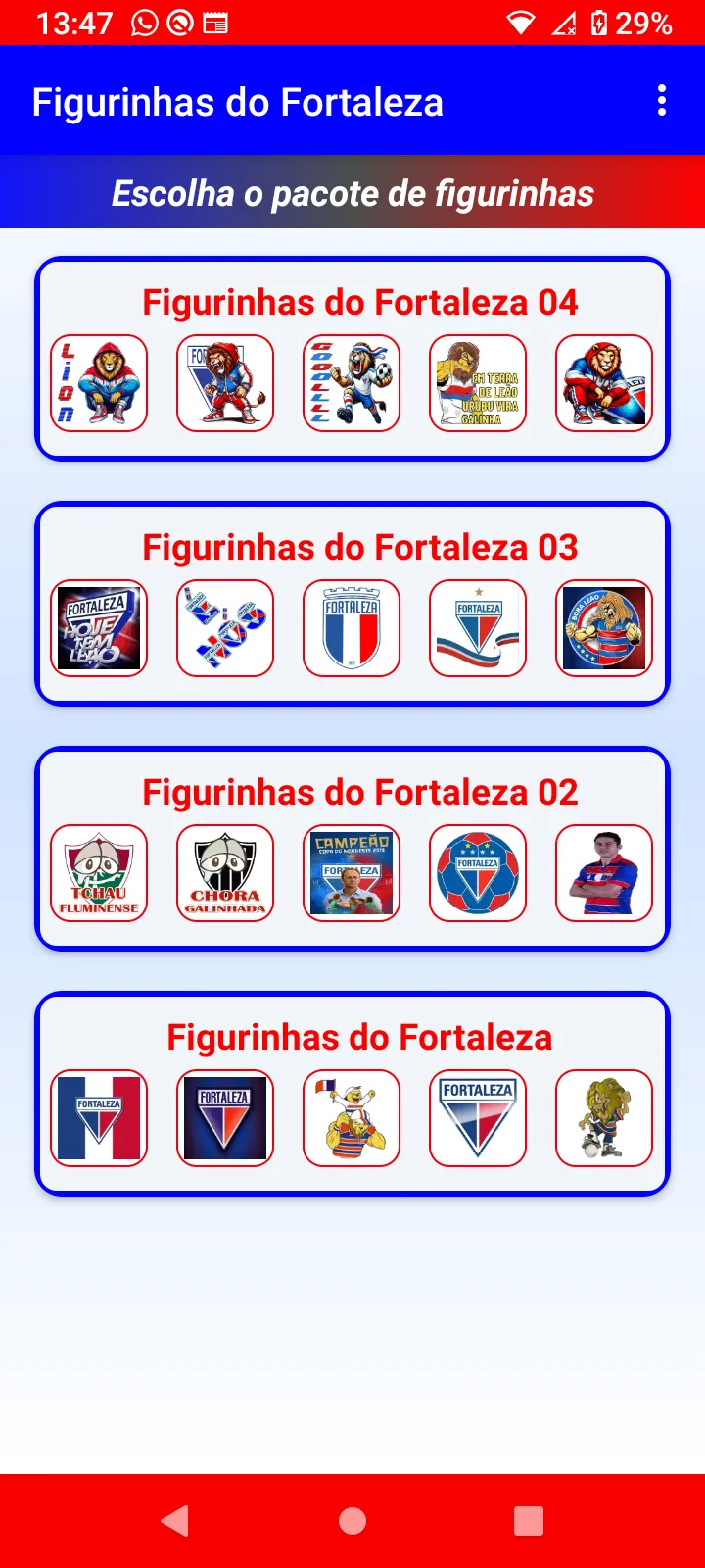 Figurinhas do Fortaleza | Indus Appstore | Screenshot