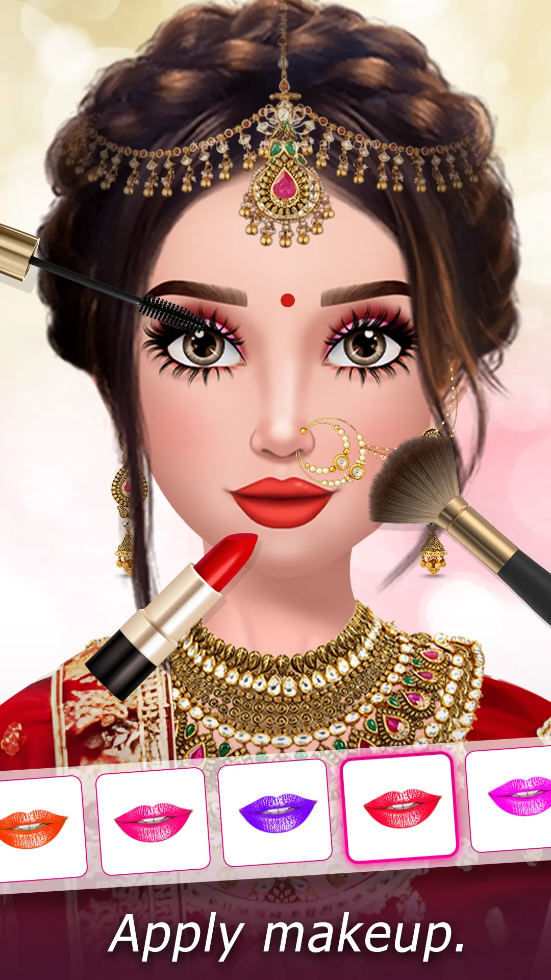 Indian Wedding Dress up Makeup | Indus Appstore | Screenshot