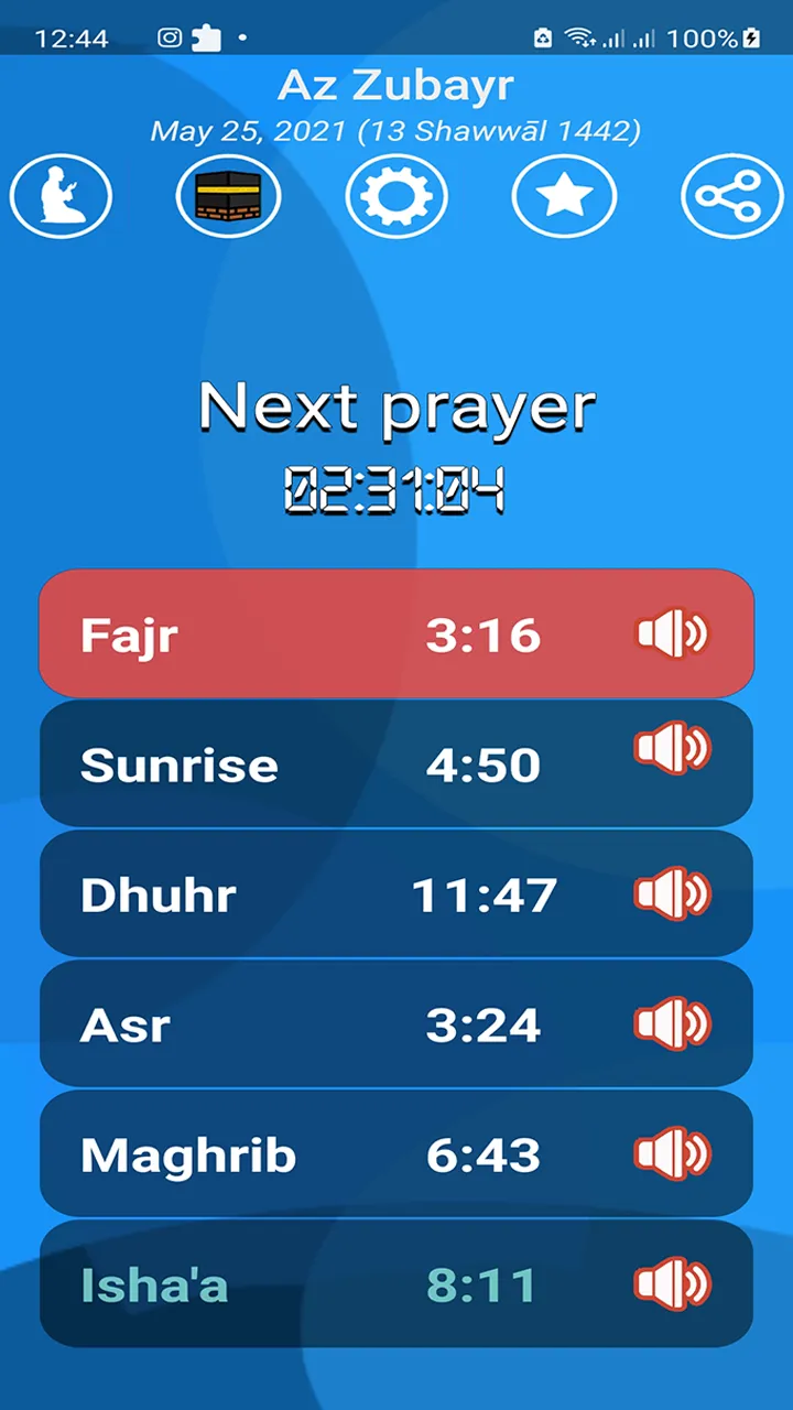 muslim salatuk prayer timings | Indus Appstore | Screenshot