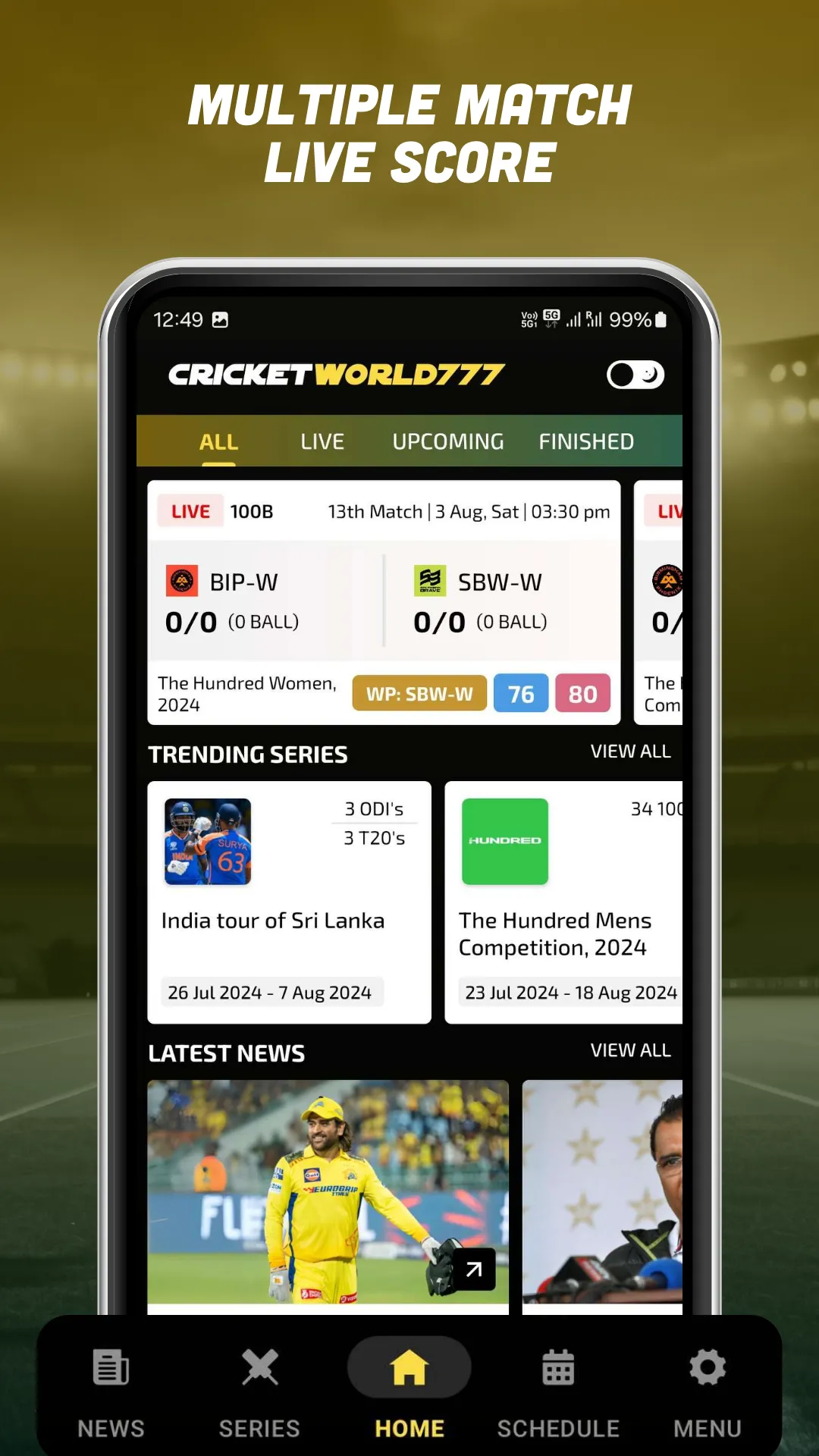 Cricket World 777 - Live Line | Indus Appstore | Screenshot