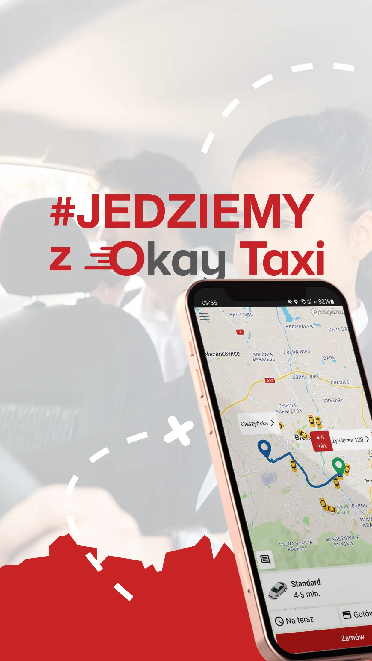 Biało Czerwone Okay Taxi | Indus Appstore | Screenshot