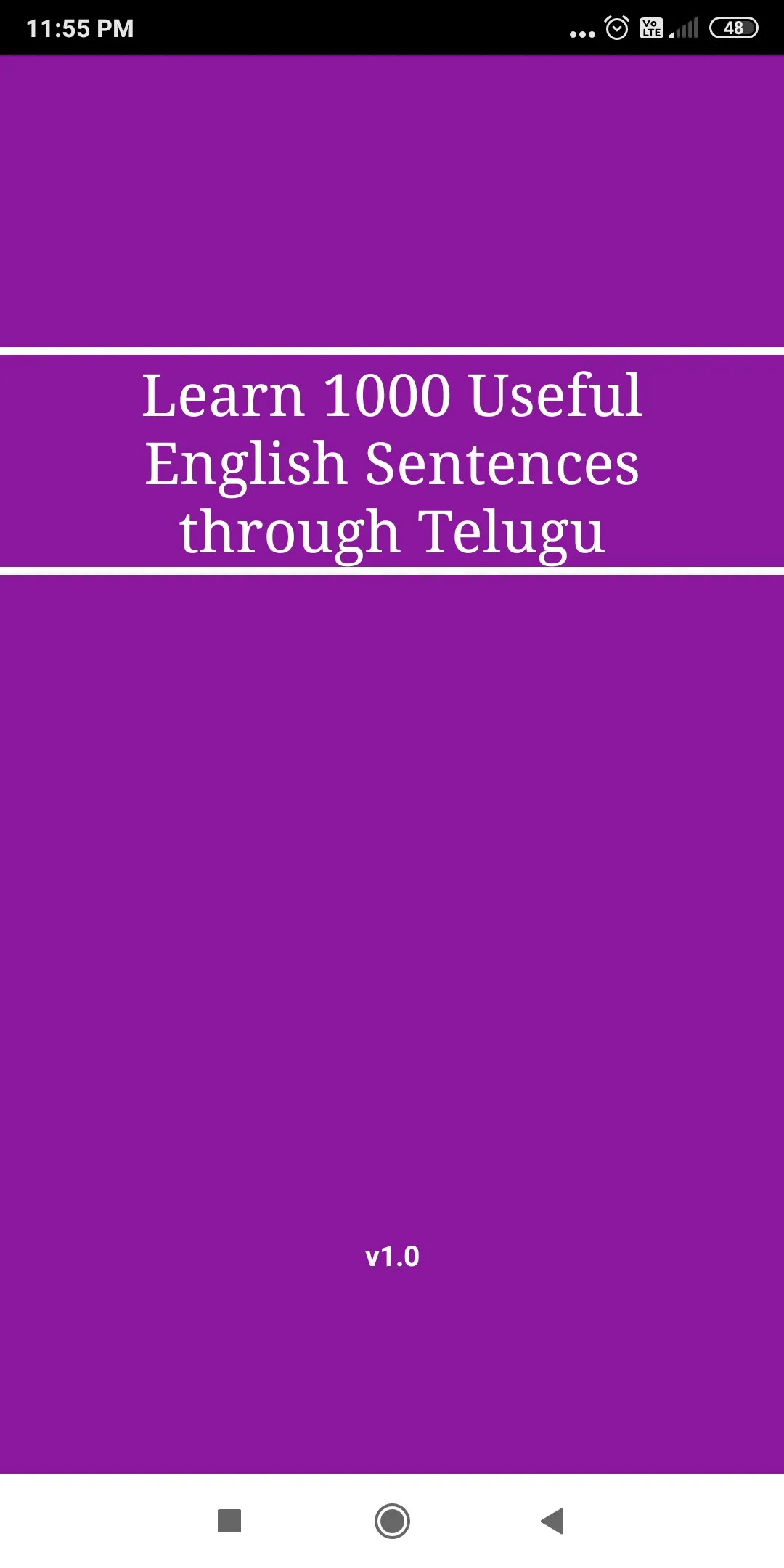 Spoken English through Telugu | Indus Appstore | Screenshot