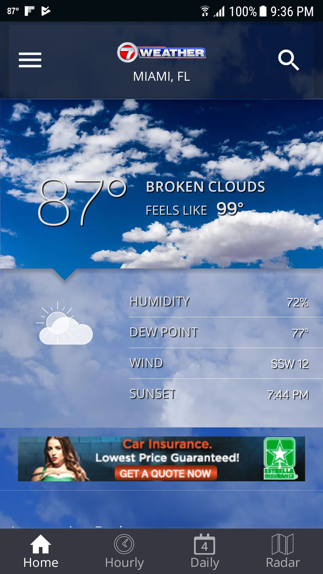 WSVN 7Weather - South Florida | Indus Appstore | Screenshot