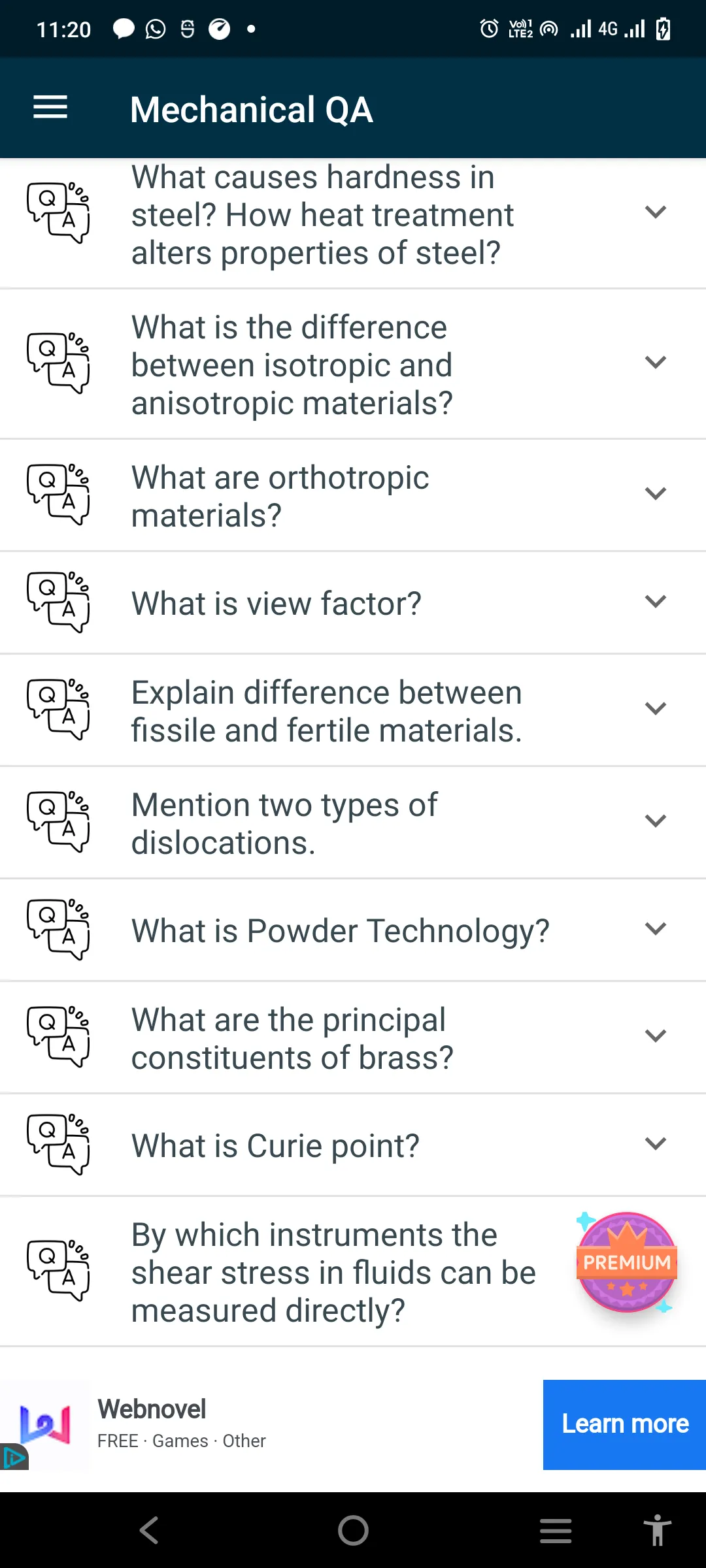 Mechanical Engineering Q/A | Indus Appstore | Screenshot