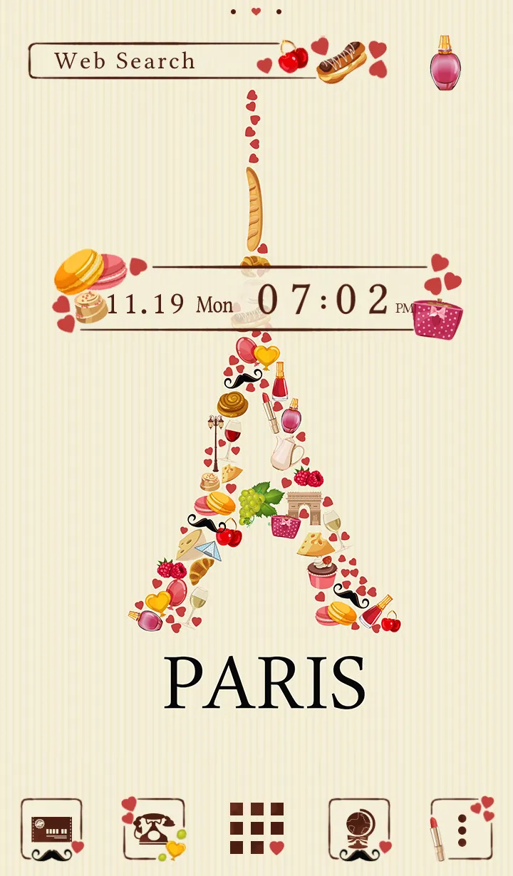 Sweet Paris Theme | Indus Appstore | Screenshot