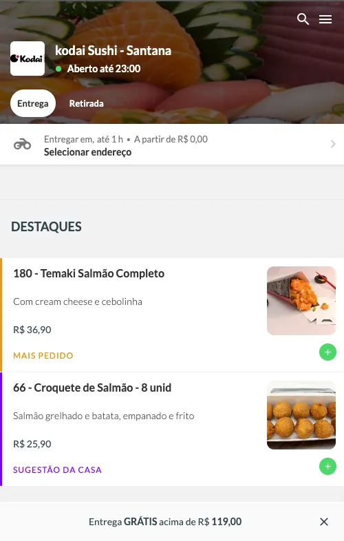 Kodai Sushi Delivery | Indus Appstore | Screenshot