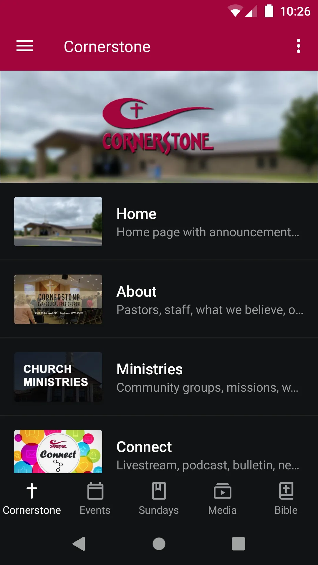 Cornerstone Owatonna | Indus Appstore | Screenshot