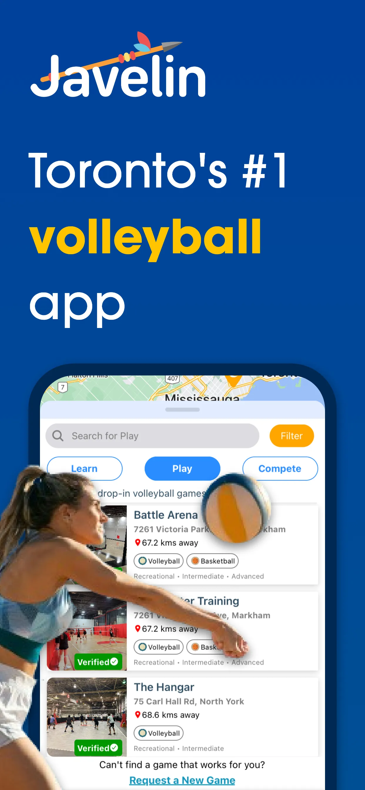 Javelin - Toronto Volleyball | Indus Appstore | Screenshot