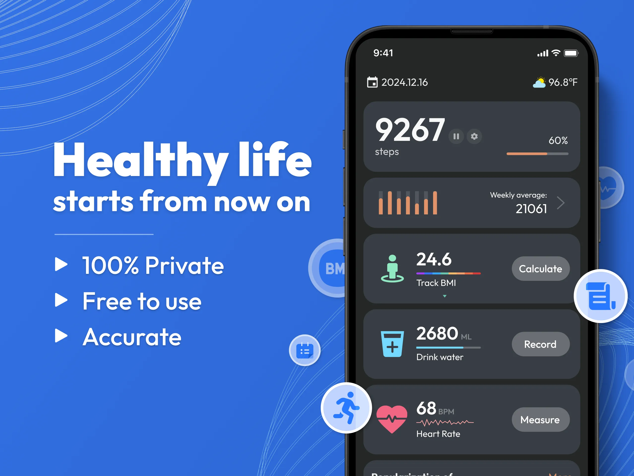 Pedometer - Walk & Run & Ride | Indus Appstore | Screenshot