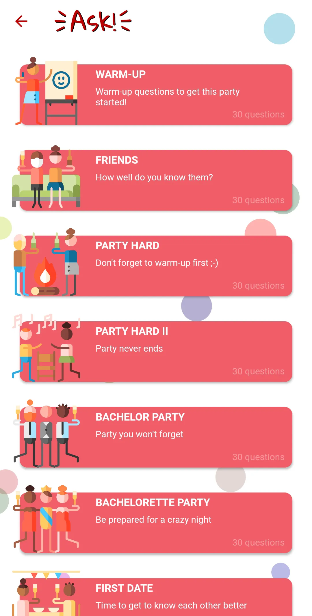 Ask! Party card and quiz game | Indus Appstore | Screenshot