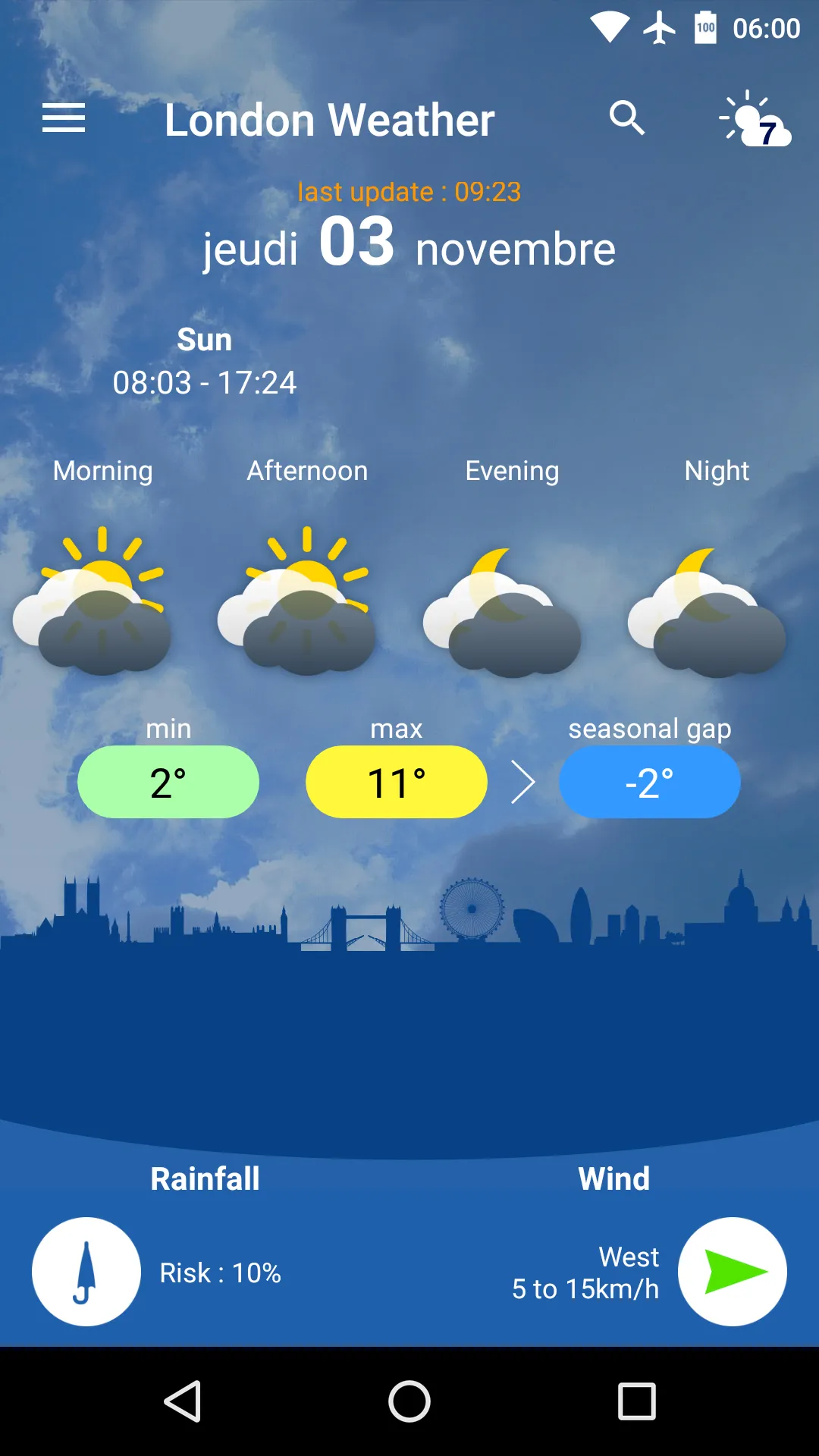 London Weather | Indus Appstore | Screenshot