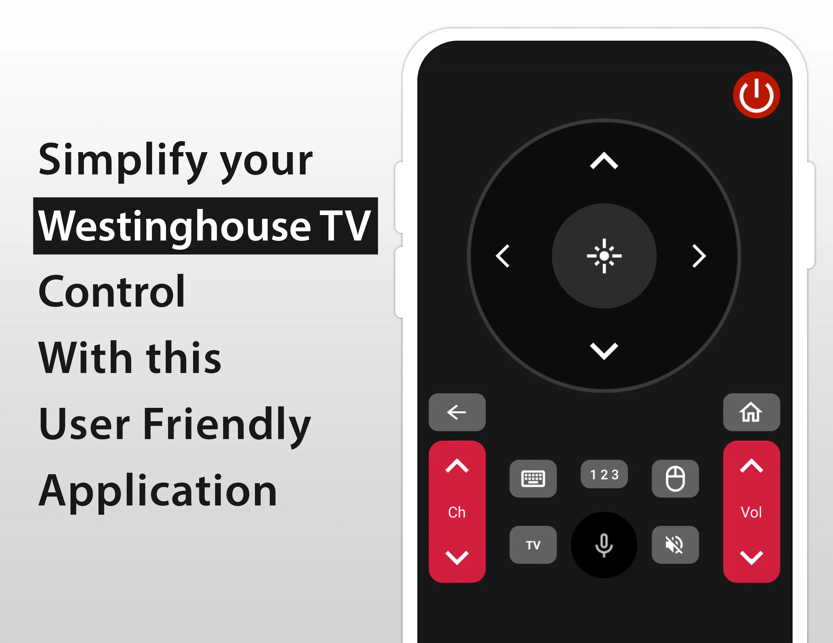 Westinghouse TV Remote | Indus Appstore | Screenshot