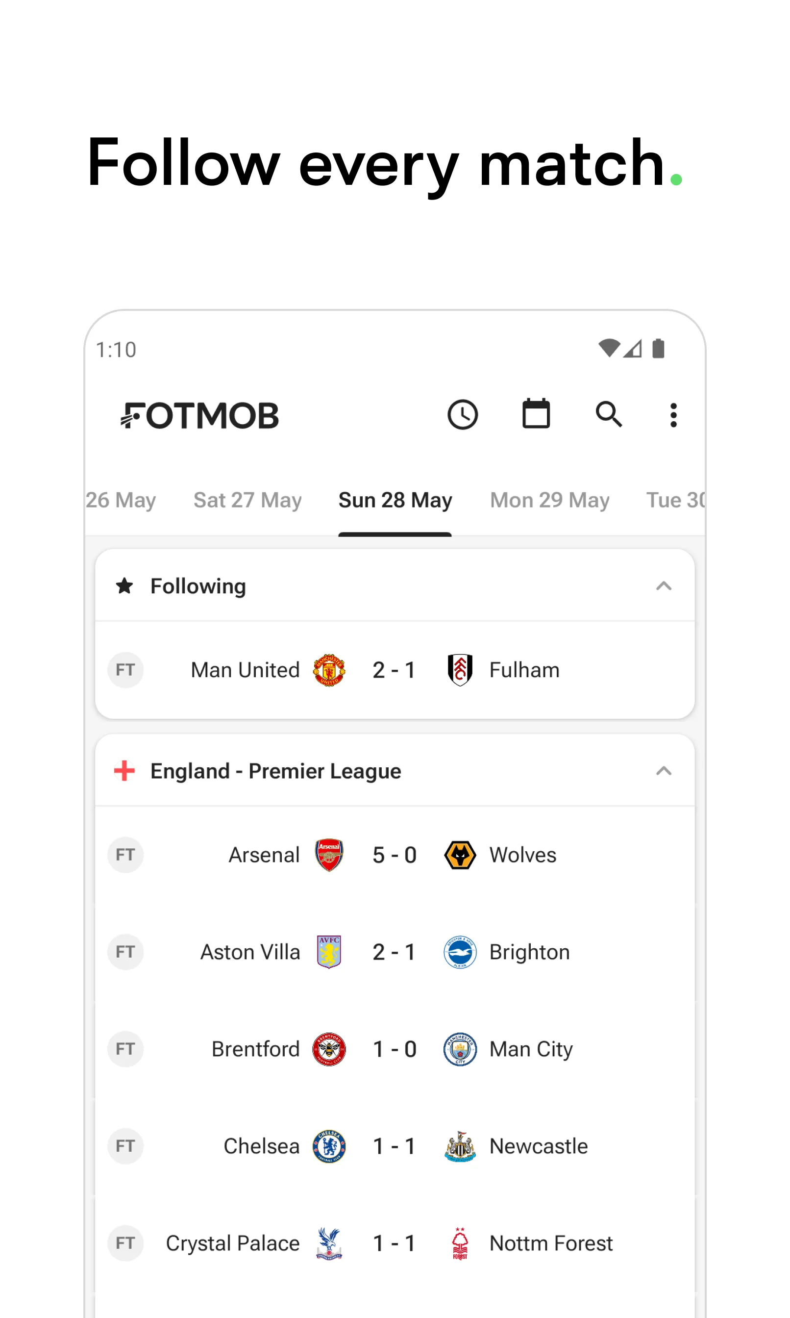 FotMob - Soccer Live Scores | Indus Appstore | Screenshot