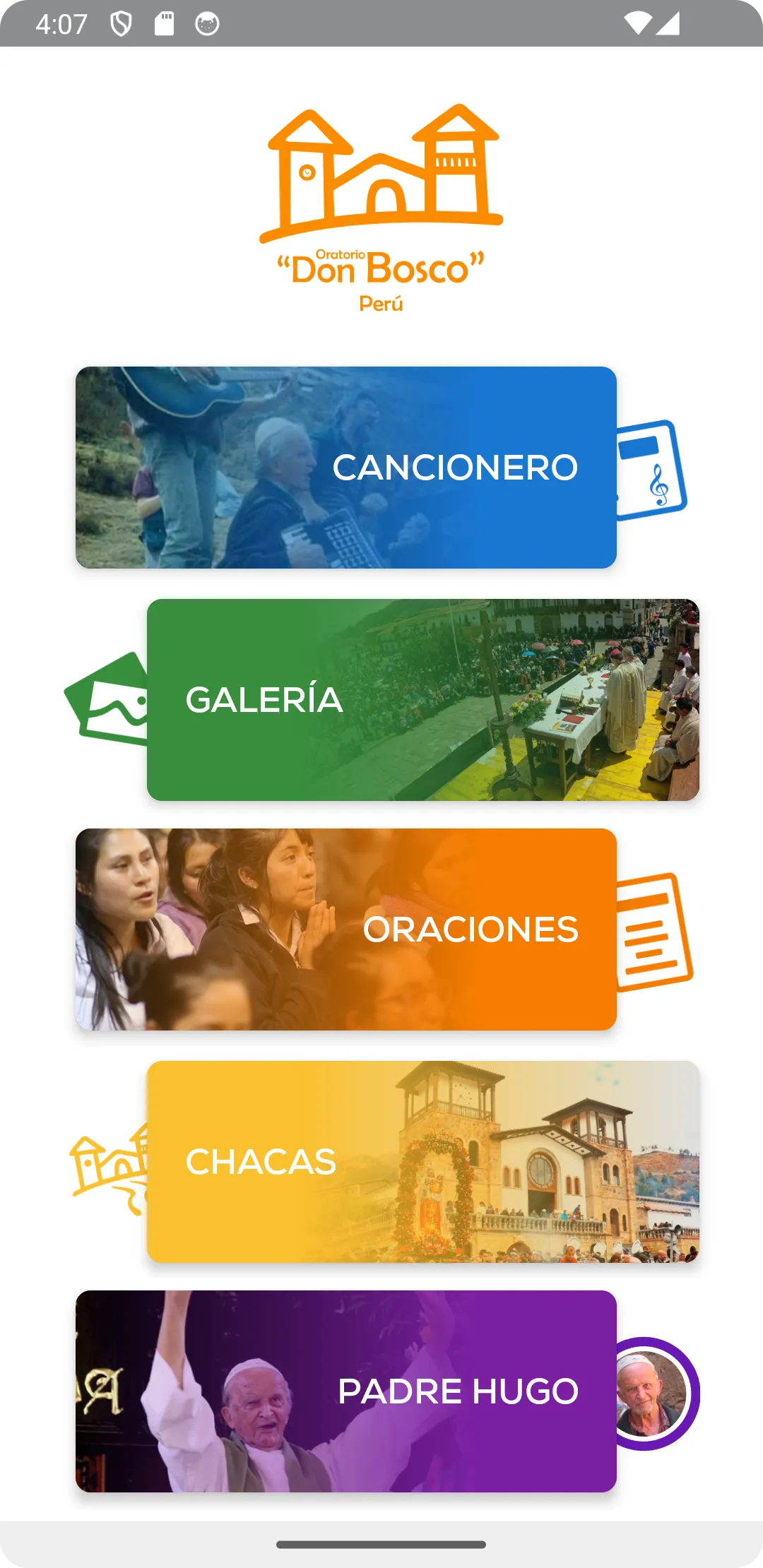 Oratorio Don Bosco Perú | Indus Appstore | Screenshot