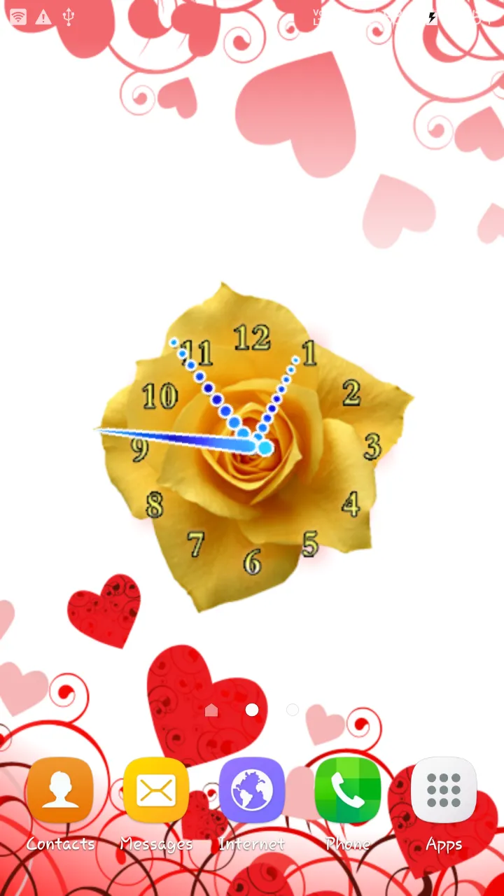 Rose Flower Clock | Indus Appstore | Screenshot