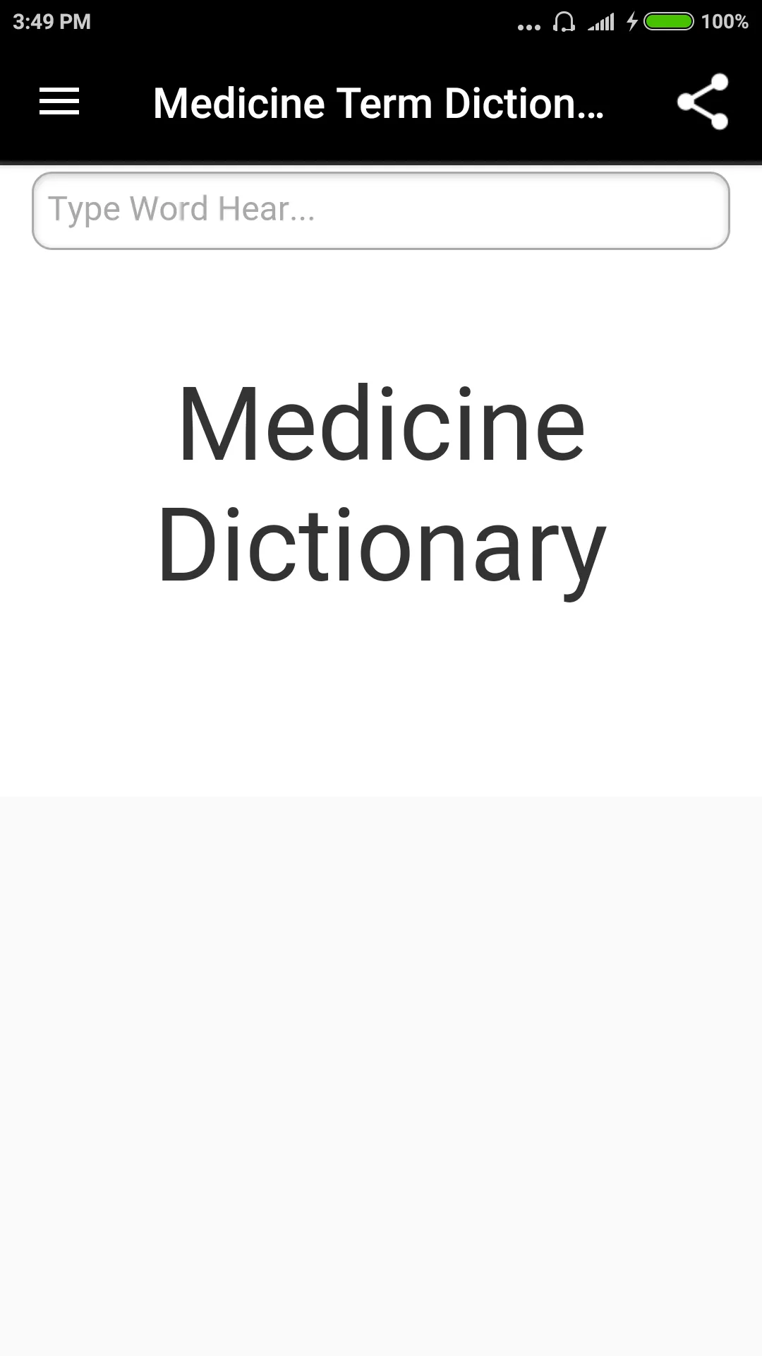 Medicine Term Dictionary | Indus Appstore | Screenshot