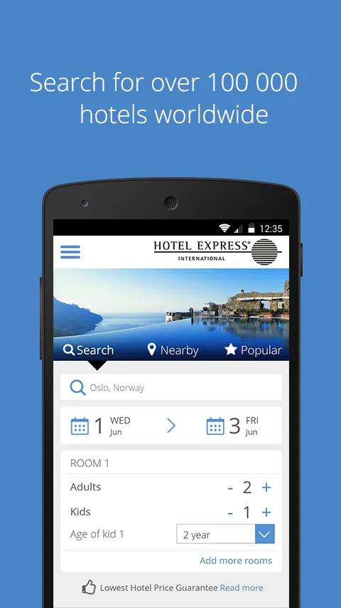 HEI Online Hotel Reservations | Indus Appstore | Screenshot