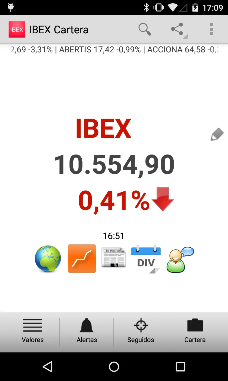 IBEX Cartera Bolsa | Indus Appstore | Screenshot