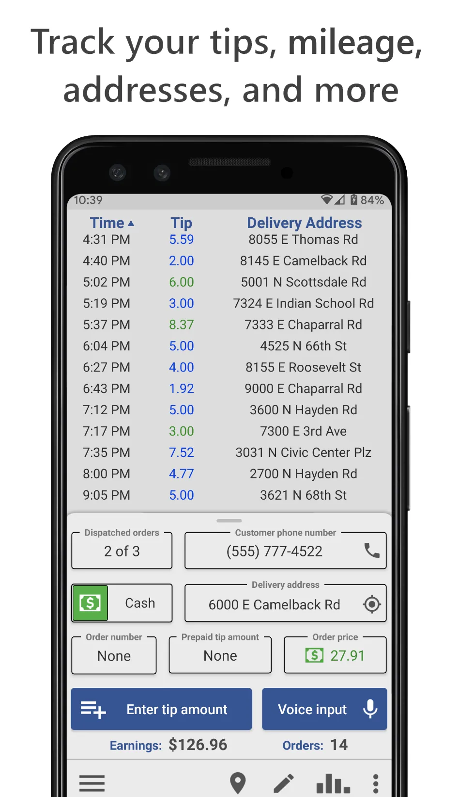 Delivery Tip Tracker Lite | Indus Appstore | Screenshot