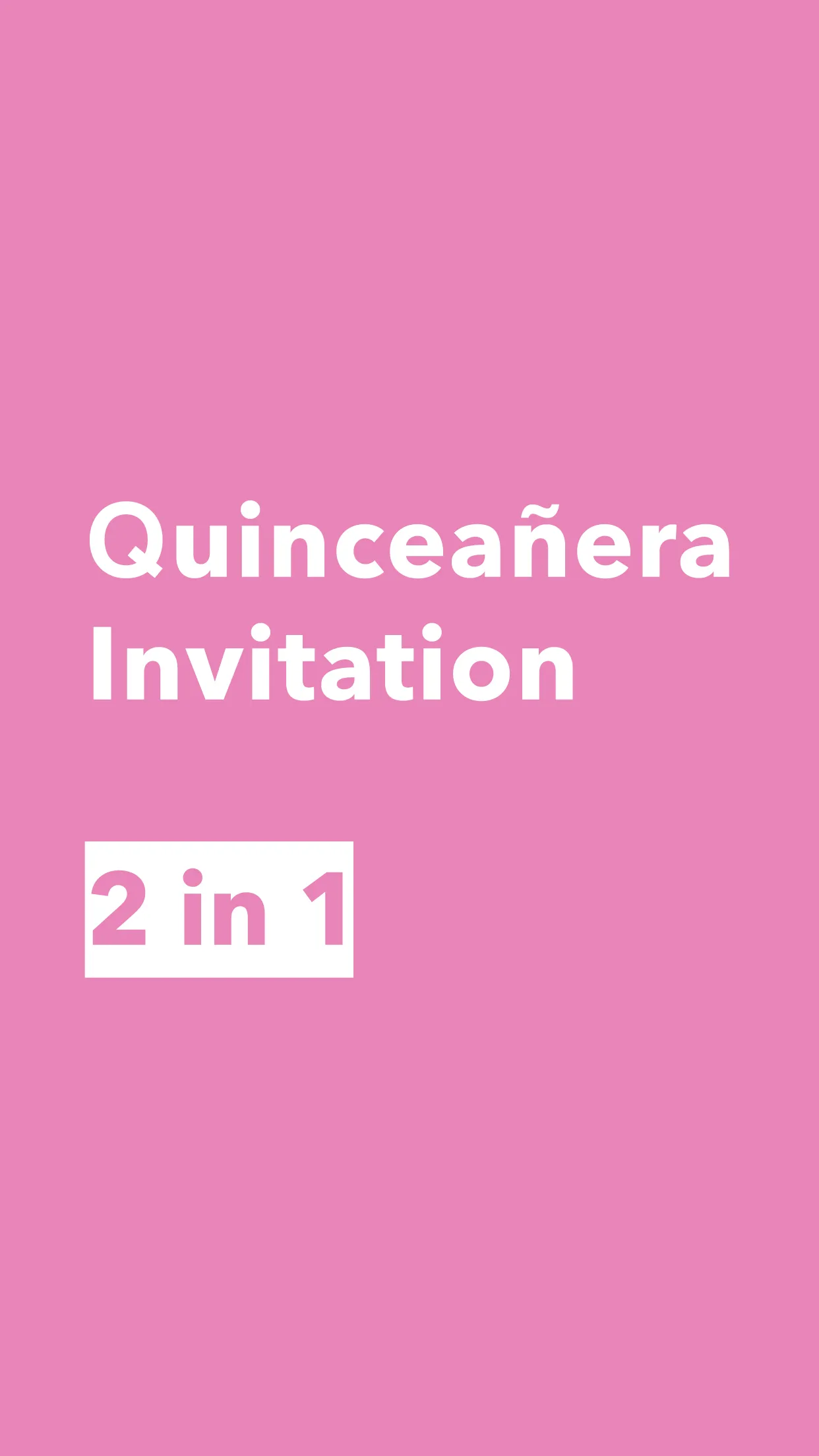 Create Quinceañera Invitation | Indus Appstore | Screenshot