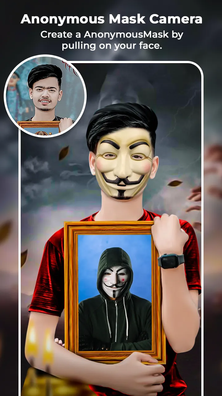 Anonymous Mask: Photo Editor | Indus Appstore | Screenshot