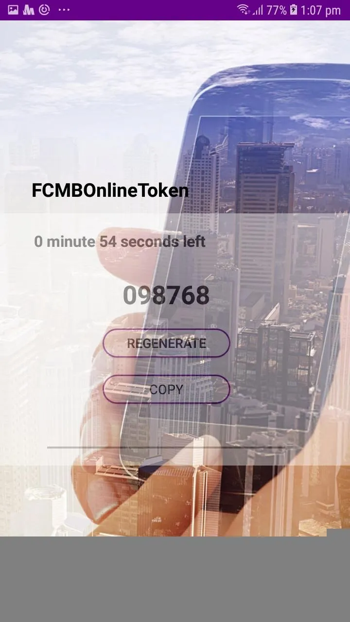 FCMBOnline Token | Indus Appstore | Screenshot