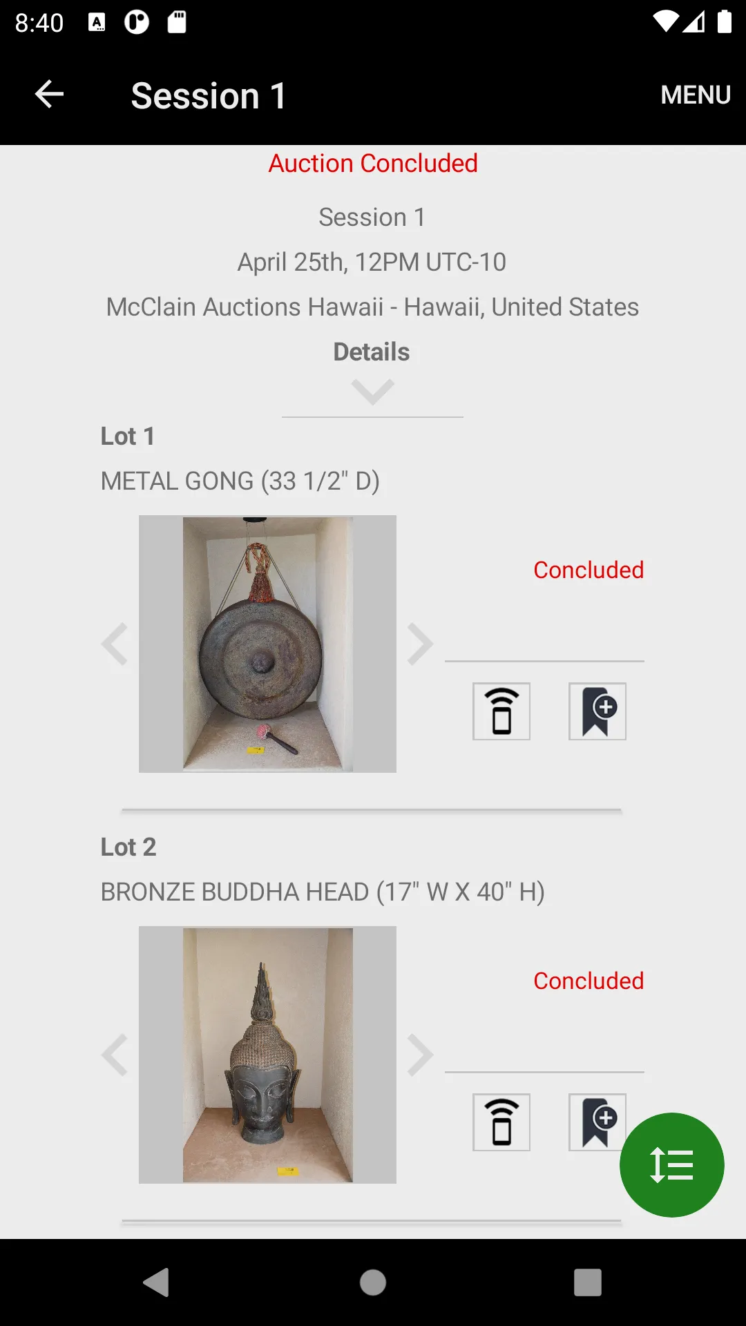 McClain Auctions Hawaii | Indus Appstore | Screenshot