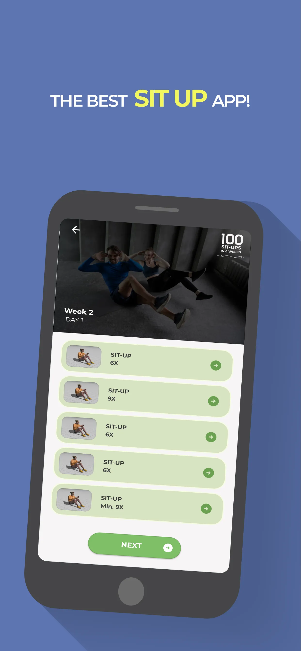 100 Sit Ups In 6 Weeks At Home | Indus Appstore | Screenshot