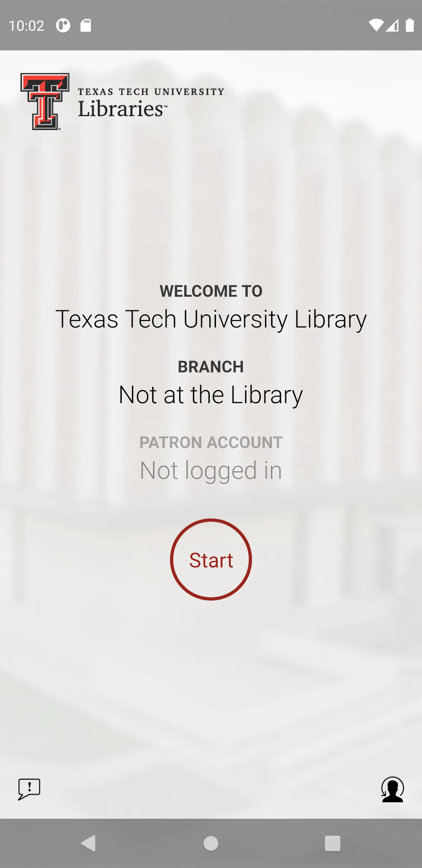 Texas Tech Lib Checkout | Indus Appstore | Screenshot