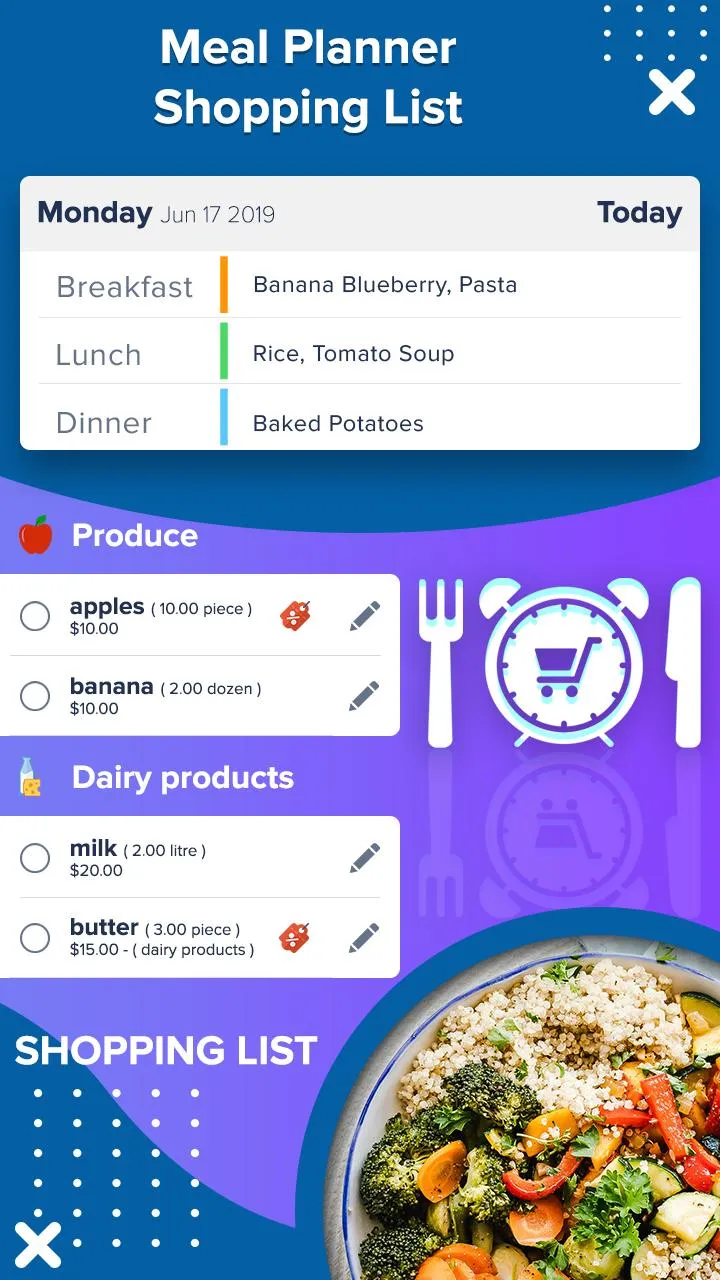 Meal Planner – Shopping List | Indus Appstore | Screenshot