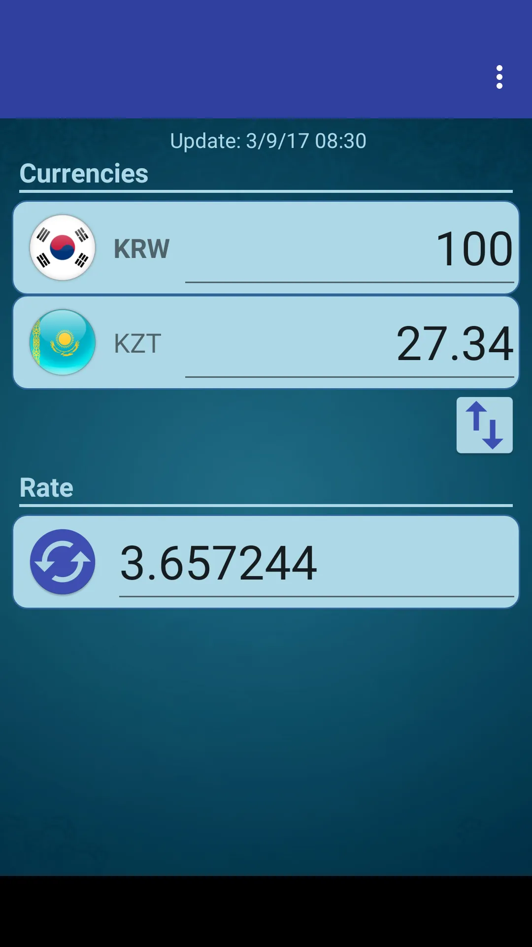 KRW Won x Kazakhstani Tenge | Indus Appstore | Screenshot