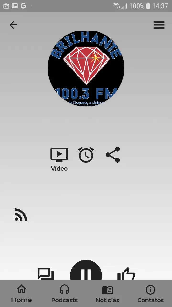Brilhante FM 100,3 | Indus Appstore | Screenshot