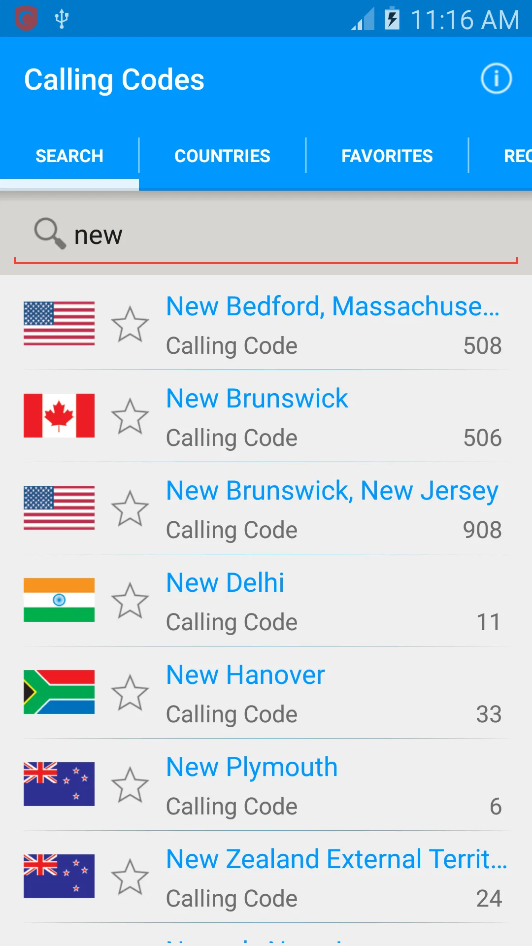 Calling Codes [2200+ Cities] | Indus Appstore | Screenshot