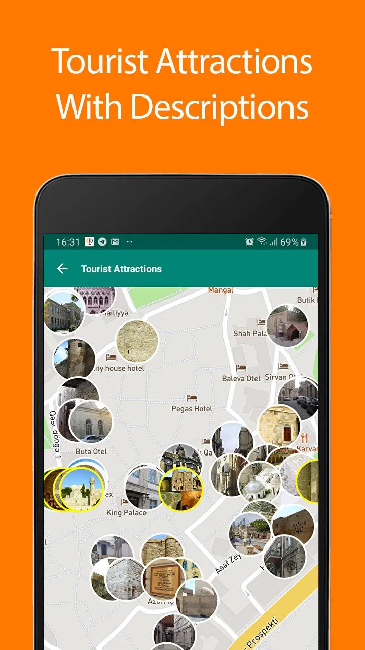 Baku Offline Map and Travel Gu | Indus Appstore | Screenshot