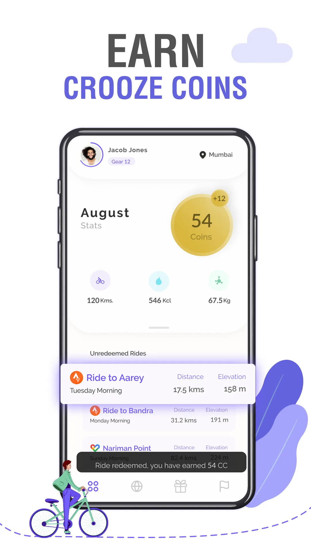 Crooze - Cycle, Rewards & More | Indus Appstore | Screenshot