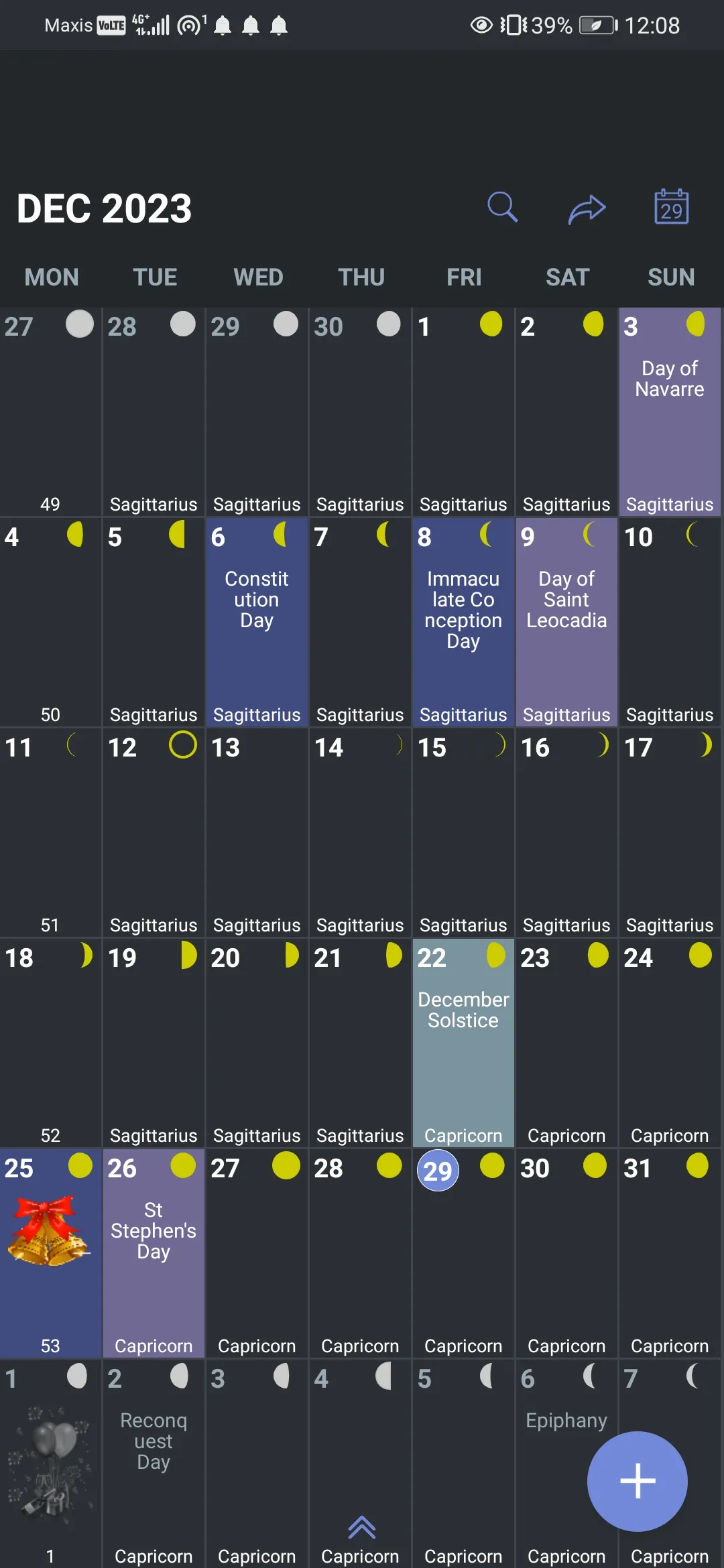 Spain Calendar | Indus Appstore | Screenshot